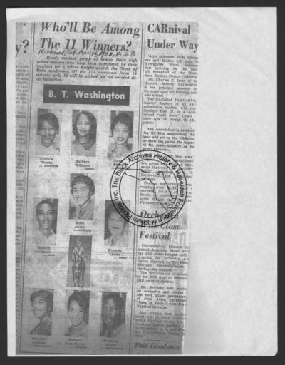 BAF_MS_00001M (Article Who Will  Be The Winners 1960) - access