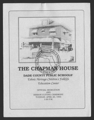 BAF_MS_00001M (Chapman House Program 1993) - access