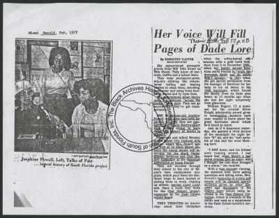 BAF_MS_00001M (Article Voice Dade Lore 1977)