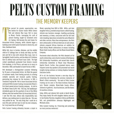 Pelts Custom Framing